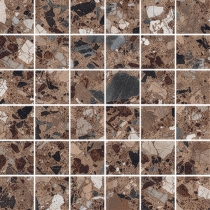 MILZETTI - 2X2/12X12 PEBBLE, COCOA, POLISHED